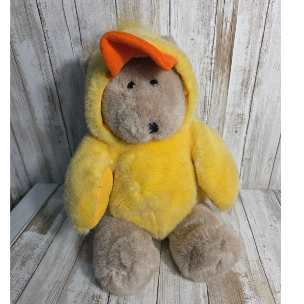 Starbucks Bearista Bear 6th Edition 1999 Yellow Duck Costume Plush 19 Inch - Picture 3 of 8